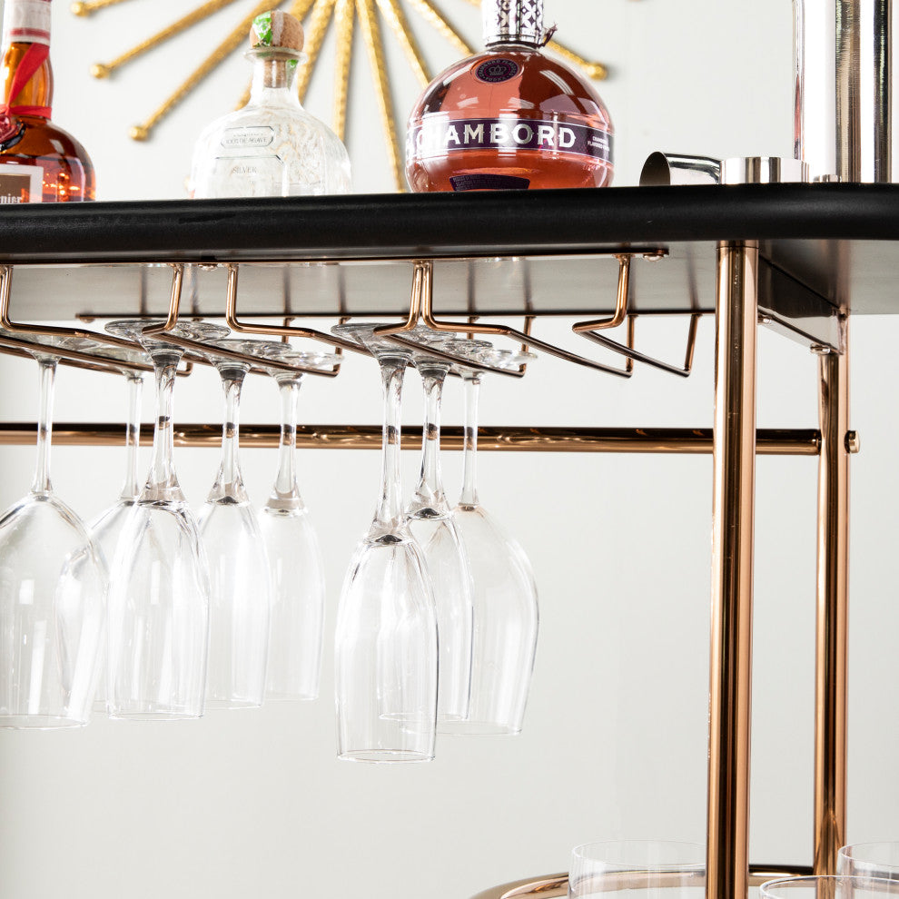 Vera Wine/ Bar Table w/ Glassware Storage