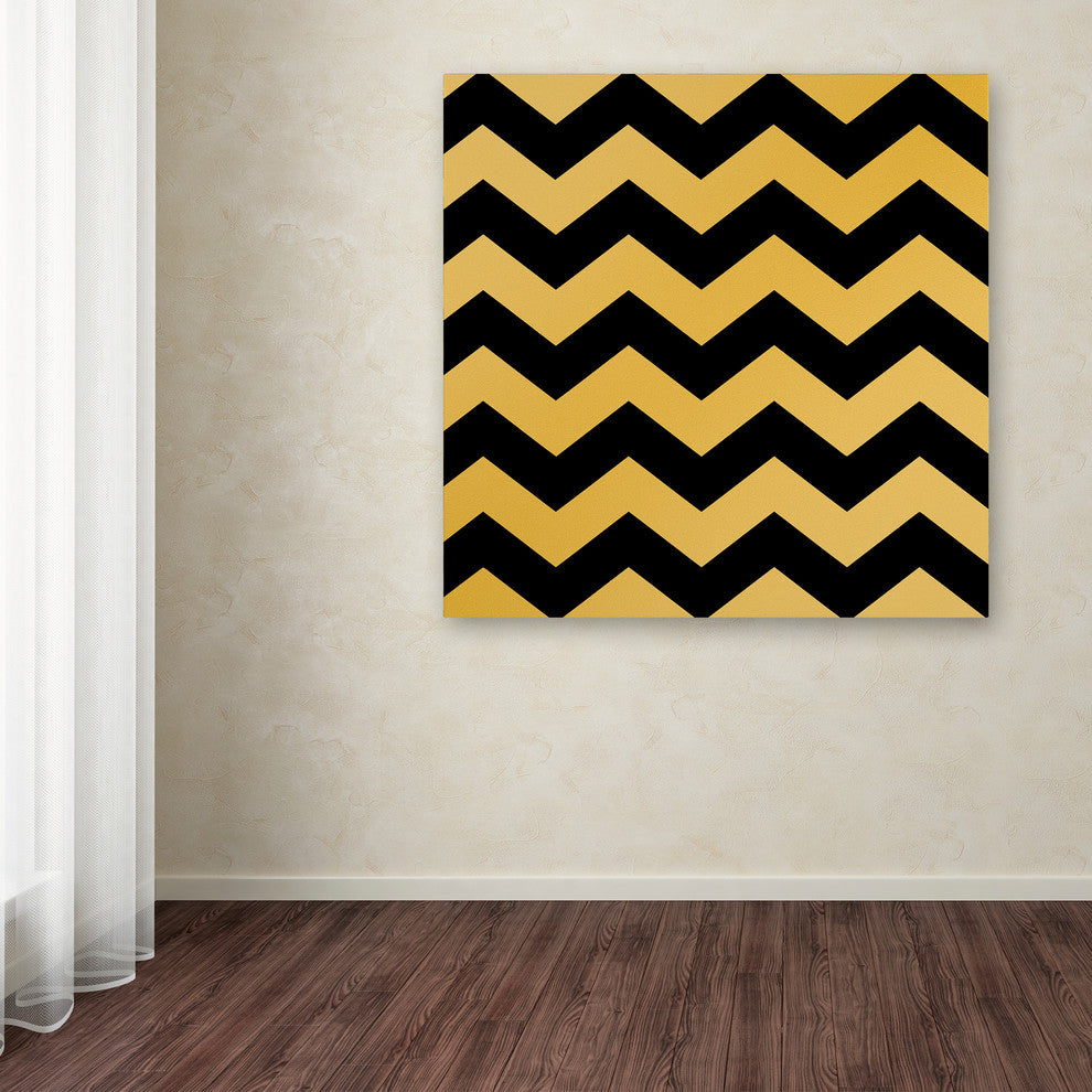 Color Bakery 'Xmas Chevron 5' Canvas Art, 24x24