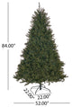 7-foot Fraser Fir Pre-Lit or Unlit String Light Hinged Artificial Christmas Tree, Pre-Lit Multi-Colored