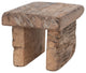 Decorative Reclaimed Wood Pedestal, Natural
