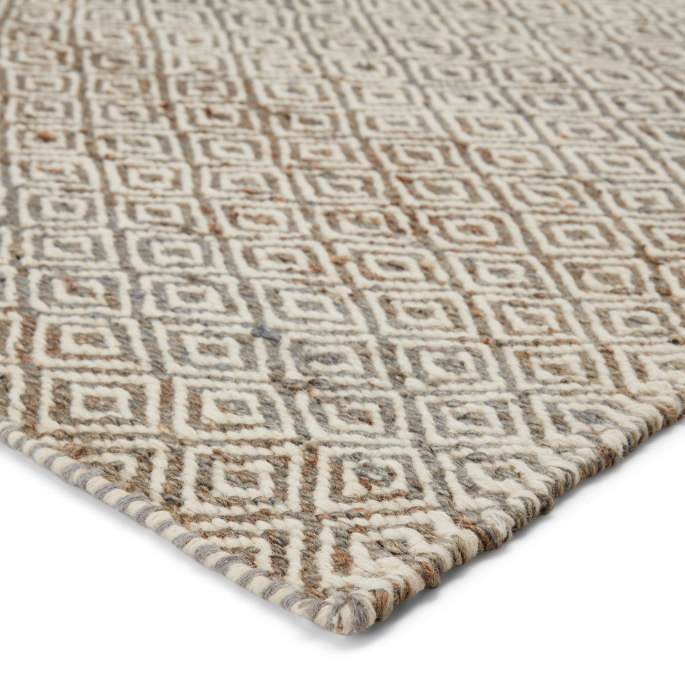 Jaipur Living Wales Natural Geometric Tan/ White Area Rug 10'X14'