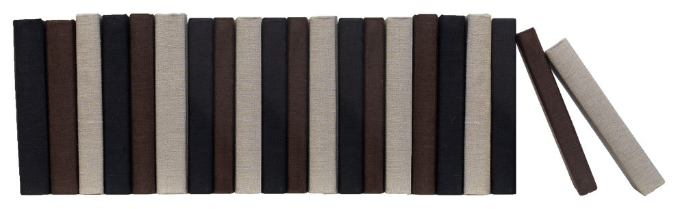 Onyx & Brown Linen Wrapped: Color By The Foot