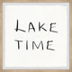 "Living on Lake Time" Framed Painting Print, 12x12