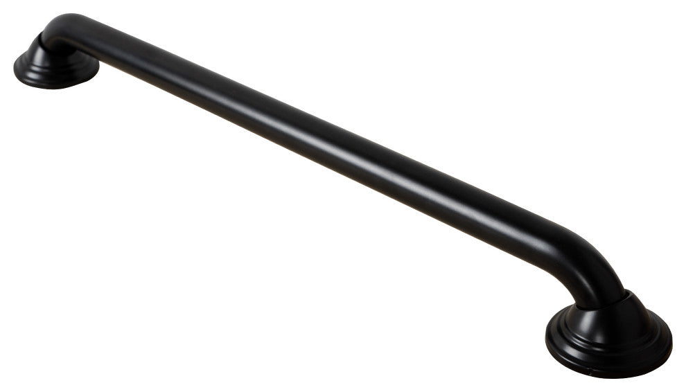 Utopia Alley Decorative Shower Safety Grab Bar, 24", Black