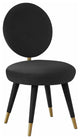 TOV Furniture Kylie Black Velvet Dining Chair