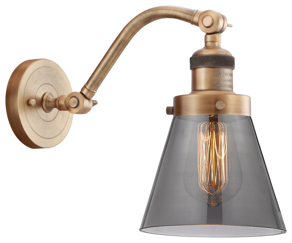 INNOVATIONS LIGHTING 515-1W-BB-G63-LED Small Cone 1 Light Sconce