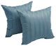 17" Jacquard Throw Pillows With Inserts, Set of 2, Shimmer Ocean