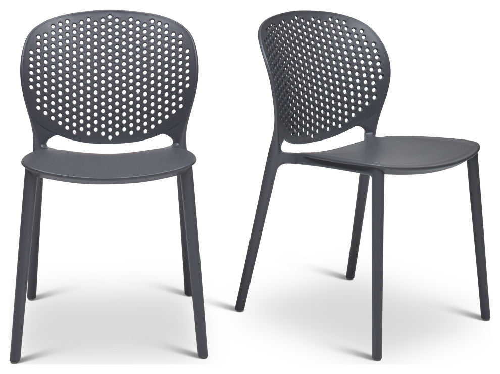 Metro Bailey Side Chair, Set of 4, Black Gray
