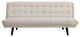 Glance Tufted Convertible Fabric Sofa Bed, Beige