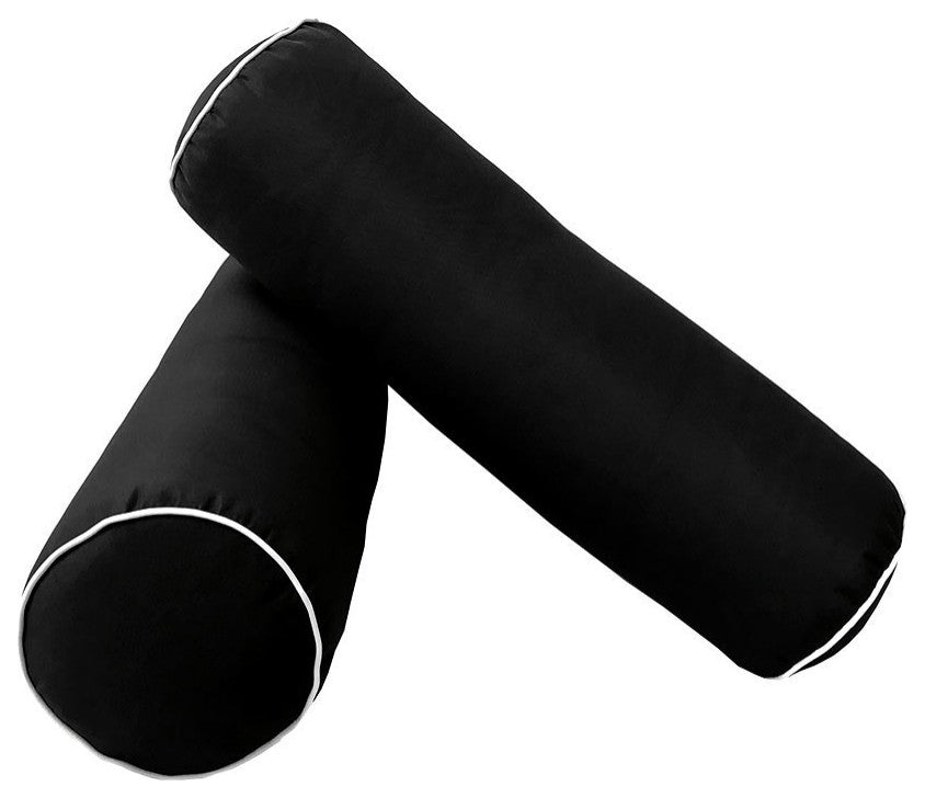 Style6 Queen Contrast Pipe Outdoor Mattress Bolster SlipCover COMPLETE SET AD109