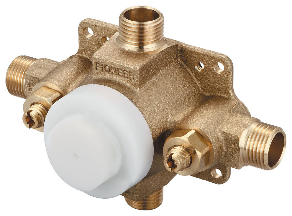 Pioneer Valve - Single Handle Pressure Balance Tub and Shower Valve Set