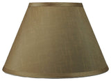 Faux Silk Lamp Shade, 12x12x7.5", Taupe