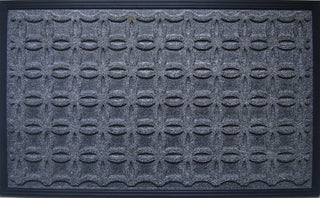 Molded Polypropylene Mat, Weather Beater, 18"x30", Dark Grey