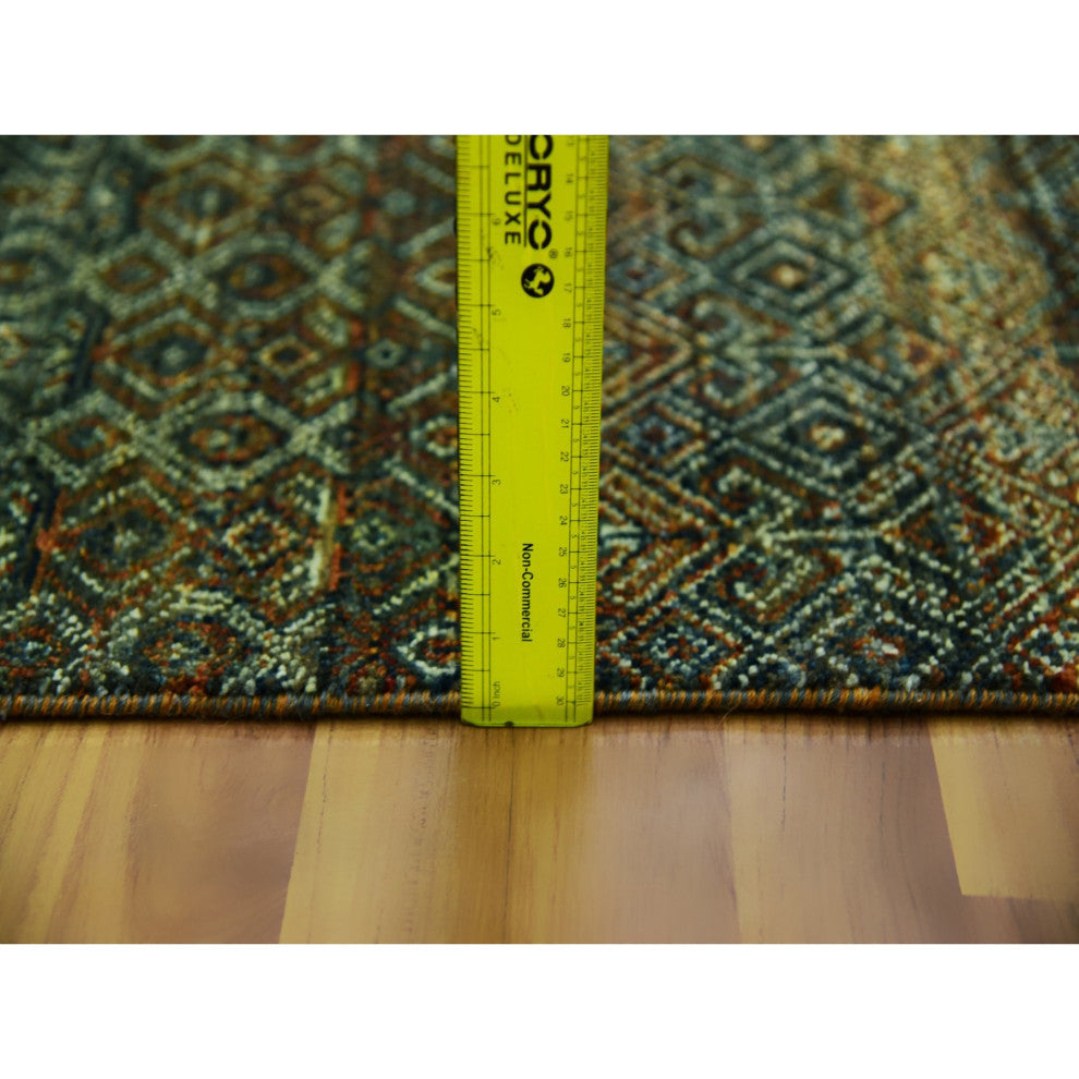 Rust Brown Hand Knotted Kohinoor Herat Design 100% Wool Runner Rug 2'6"x8'