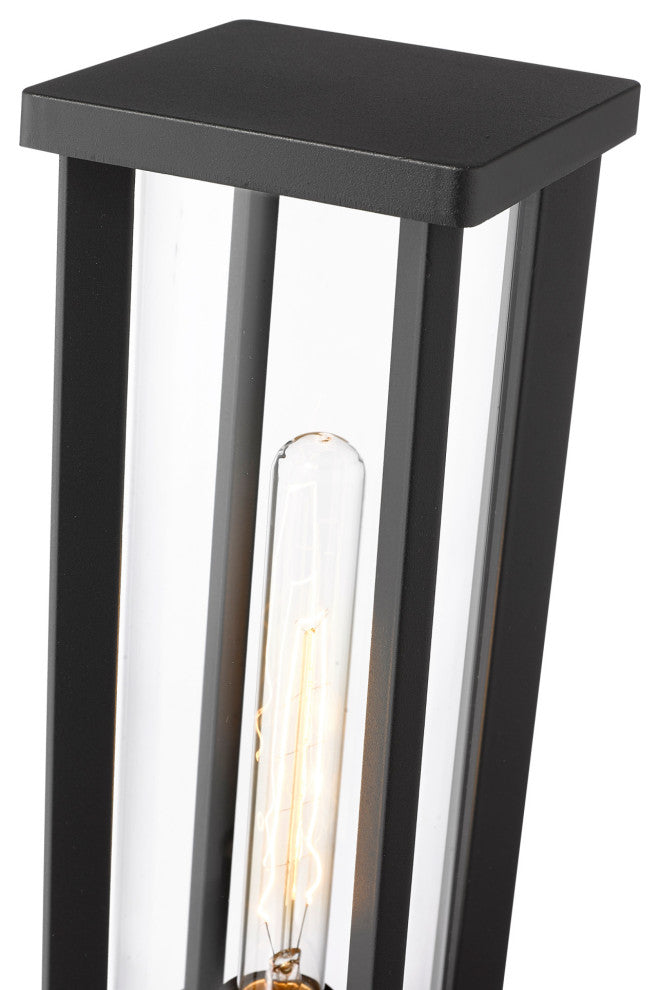 Z-Lite 586PHMS-SQPM Glenwood 18" Tall Outdoor Pier Mount Post - Black