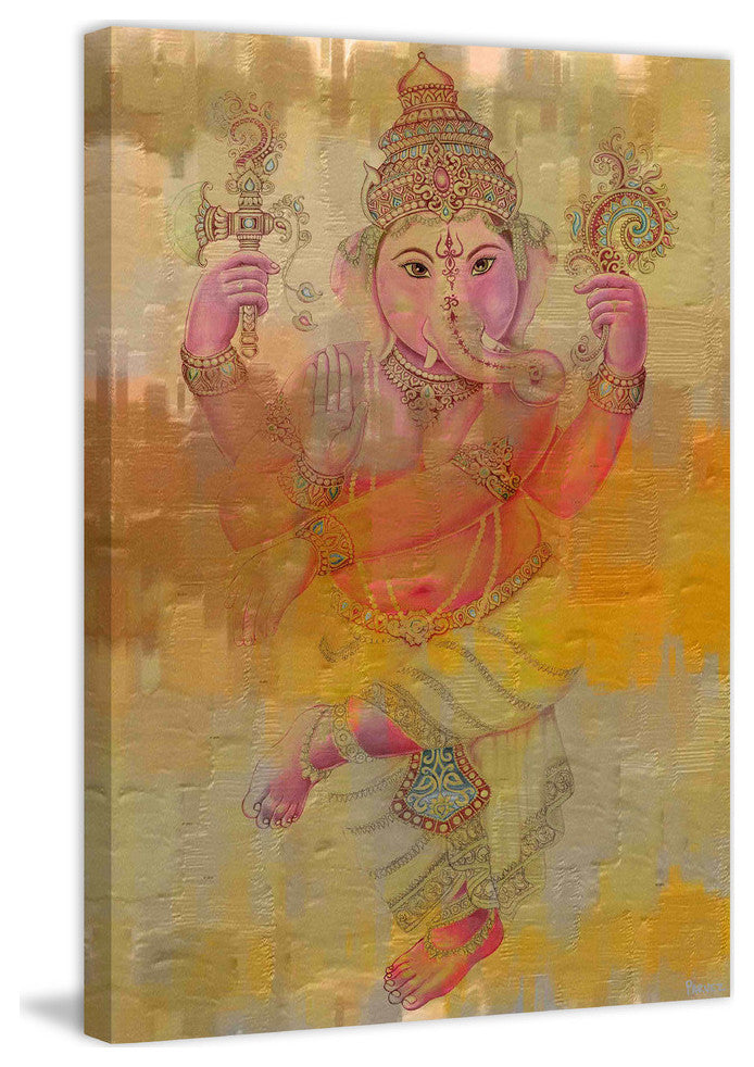 "Elephant Dance" Print on Canvas, 12"x18"