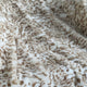 Plutus Light Brown Luxe Lash Faux Fur Throw Blanket, 90"L x 90"W Full
