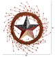 20" Americana Patriotic Star Wreath Red White and Blue