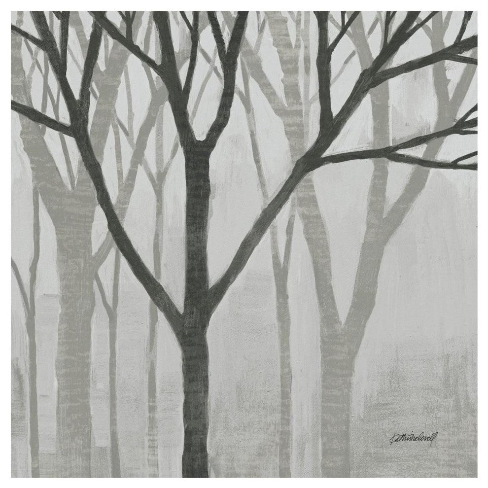 "Spring Trees Greystone II" Digital Paper Print by Kathrine Lovell, 20"x20"