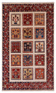 3' 2" X 5' 2" Persian Garden Design Hand Knotted Rug Q10670
