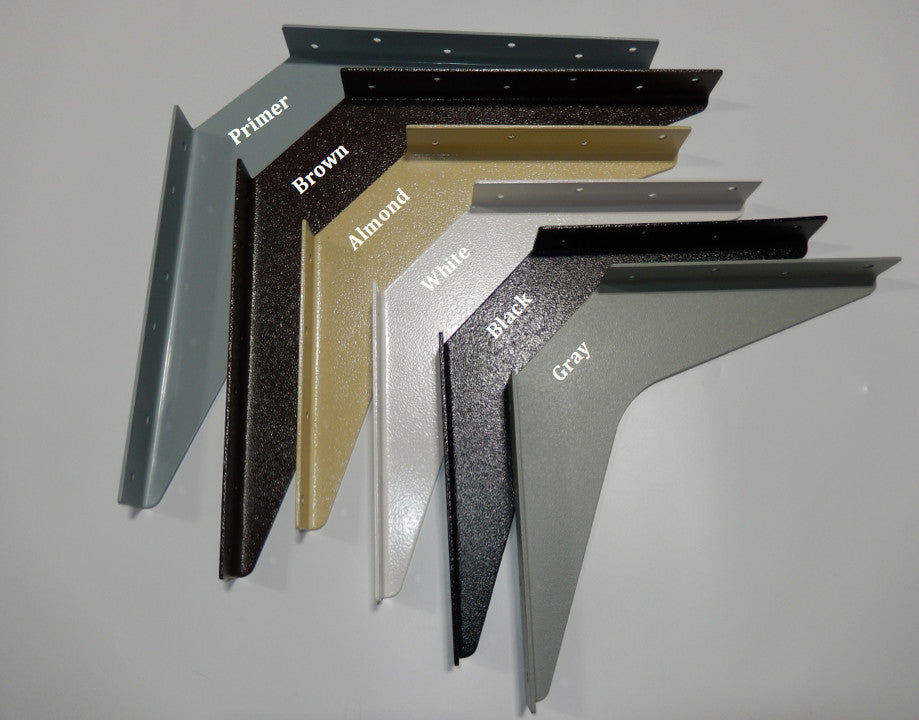 ADA Vanity Bracket, ADA21, Black, Set of 2