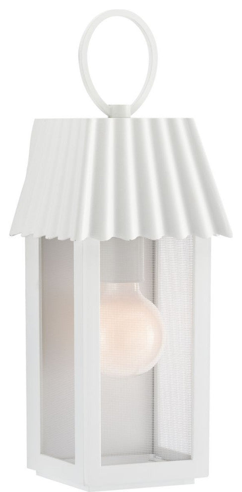 POINT DUMEÂ® Hook Pond Shelter White Outdoor Wall Lantern with DURASHIELD