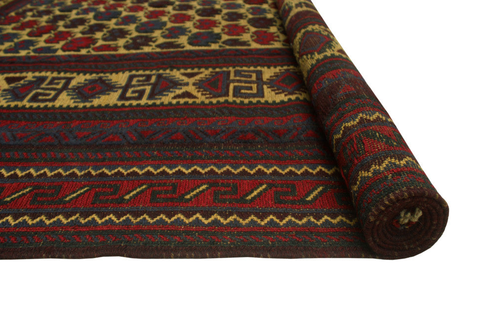 Semi Antique Gulaalai Beige/Rust Rug, 6'5x8'6