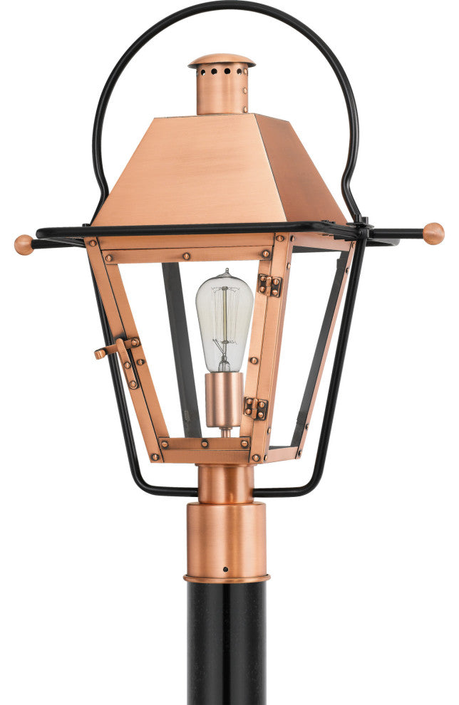 Quoizel RO9018 Rue De Royal 1 Light 23" Tall Outdoor Single Head - Aged Copper