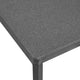 Lounge Coffee Table, Rectangular, Aluminum, Metal, Gray, Modern, Outdoor