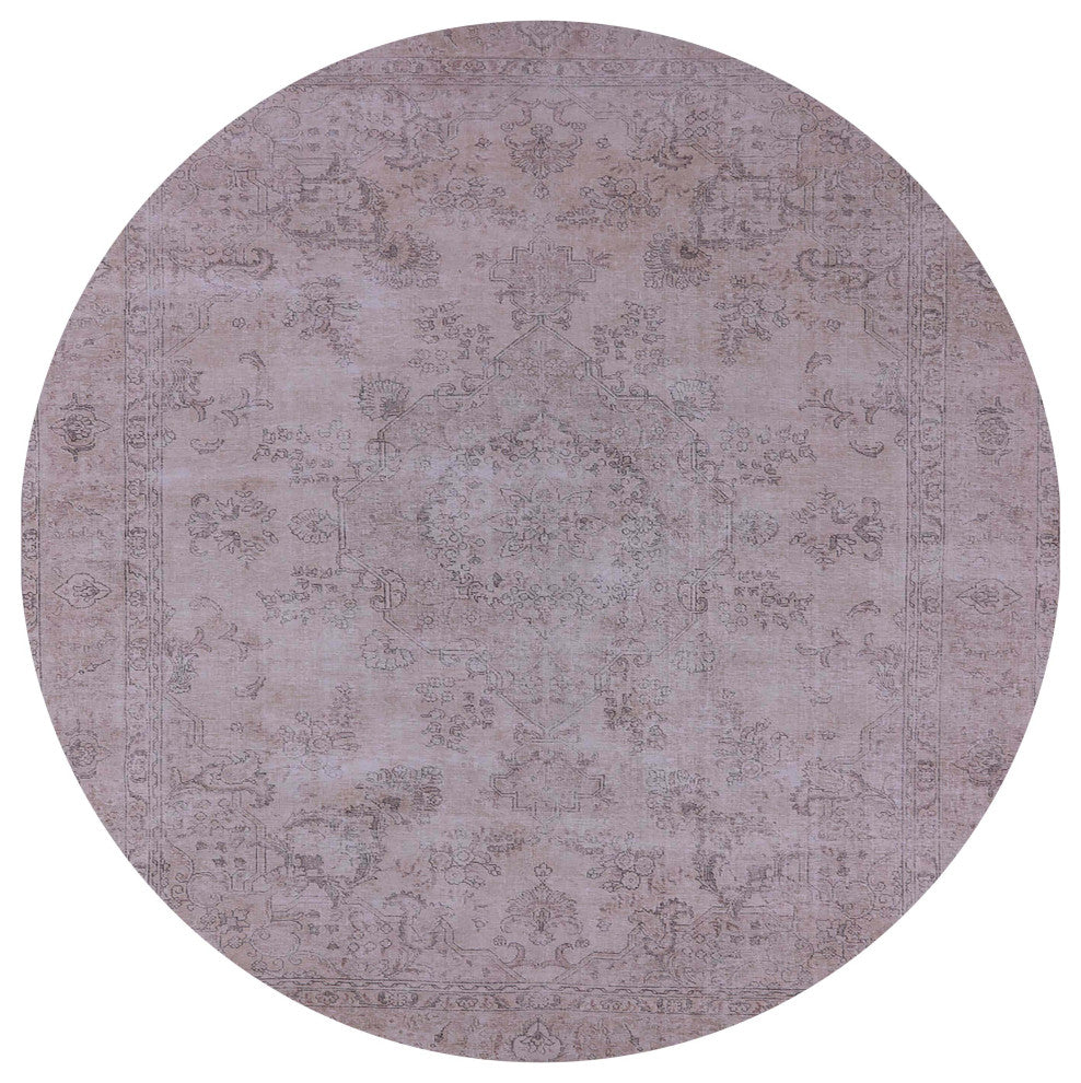 Ahgly Company Indoor Round Mid-Century Modern Area Rugs, 7' Round