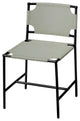 Asher Leather Dining Chair, Grey