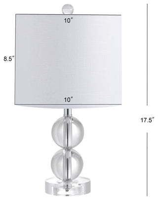Brooklyn 17.5" Crystal Table Lamp, Clear