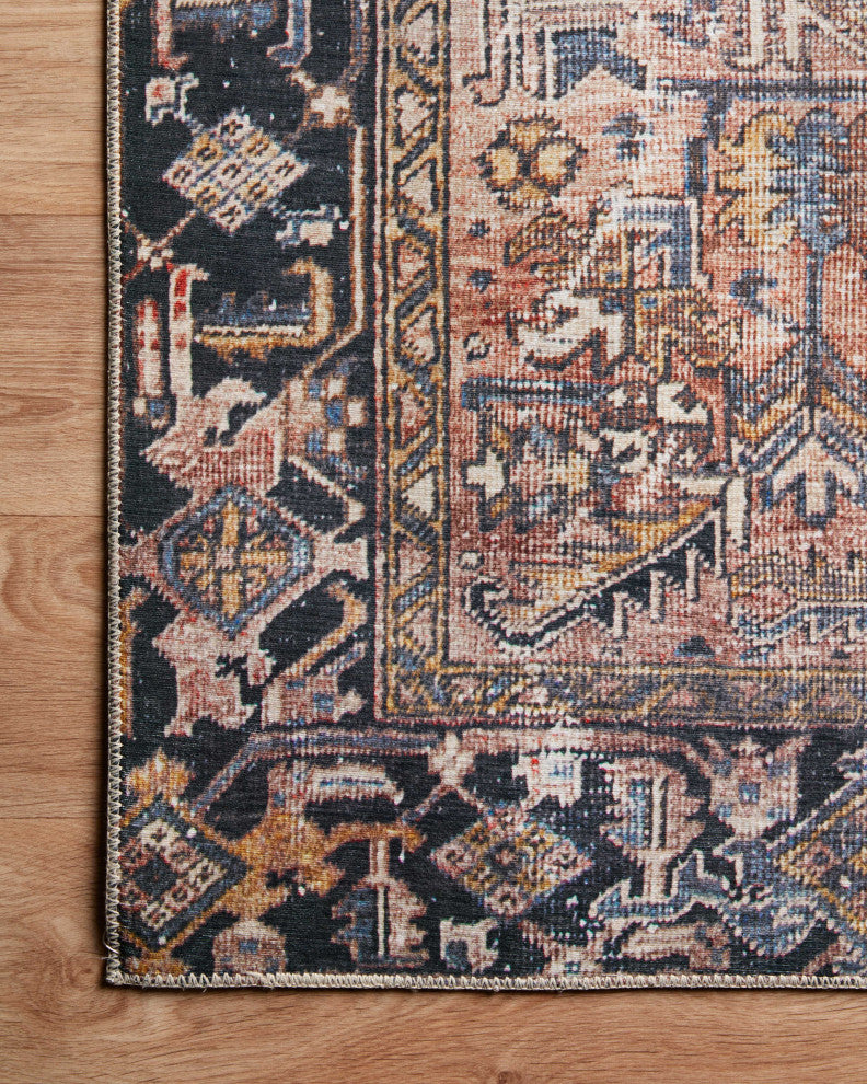 Chris Loves Julia x Loloi Jules Terracotta/Multi 18" x 18" Sample Area Rug