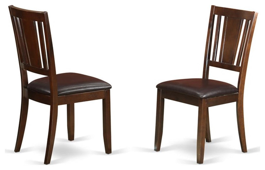 Dudl7-Mah-Lc, 7-Piece Formal Dining Room Set, Table and 6 Dining Chairs