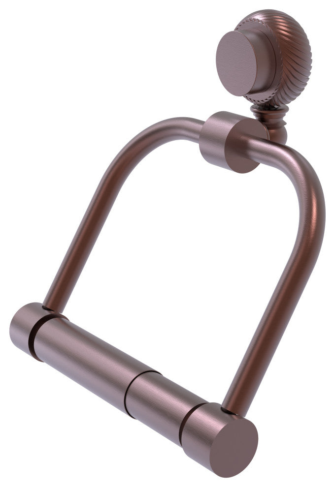 Venus 2 Post Toilet Tissue Holder With Twist Accents, Antique Copper