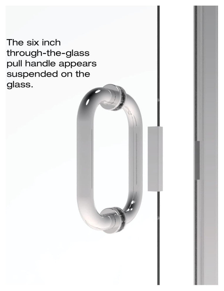 Basco INFN00A3376XP Infinity 76"H x 33"W Hinged Framed Shower - Chrome
