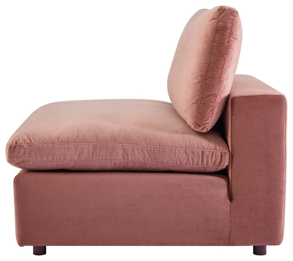 Sectional Sofa Set, Velvet, Pink, Modern, Living Lounge Hotel Lobby Hospitality