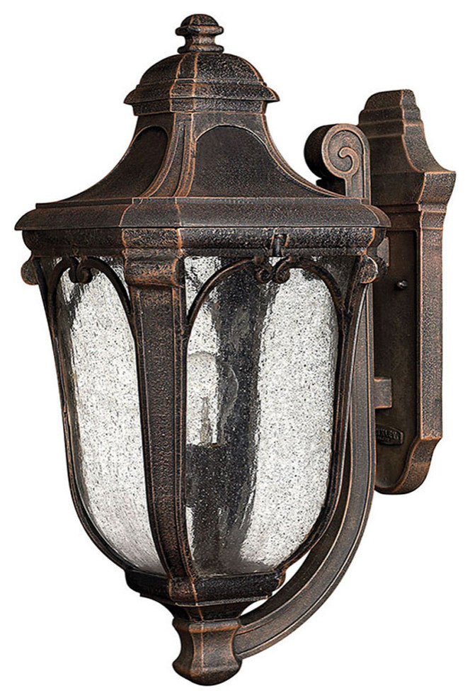 Hinkley Trafalgar Medium Wall Mount Lantern, Mocha