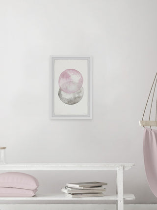 "Pinks and Grays" Framed Painting Print, 24"x36"