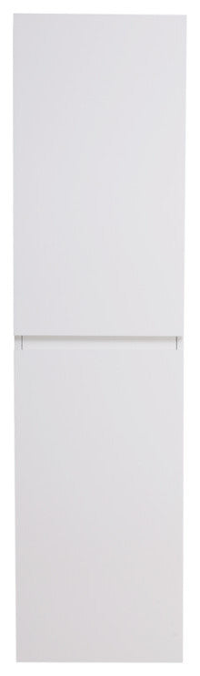 Mob Bathroom Linen Cabinet With 2 Storage Areas, White