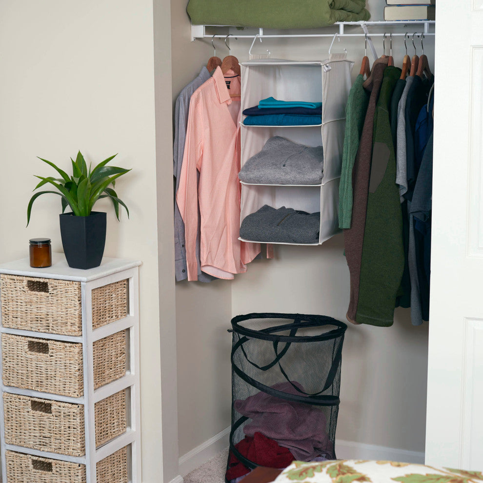 3-Shelf Hanging Closet Organizer