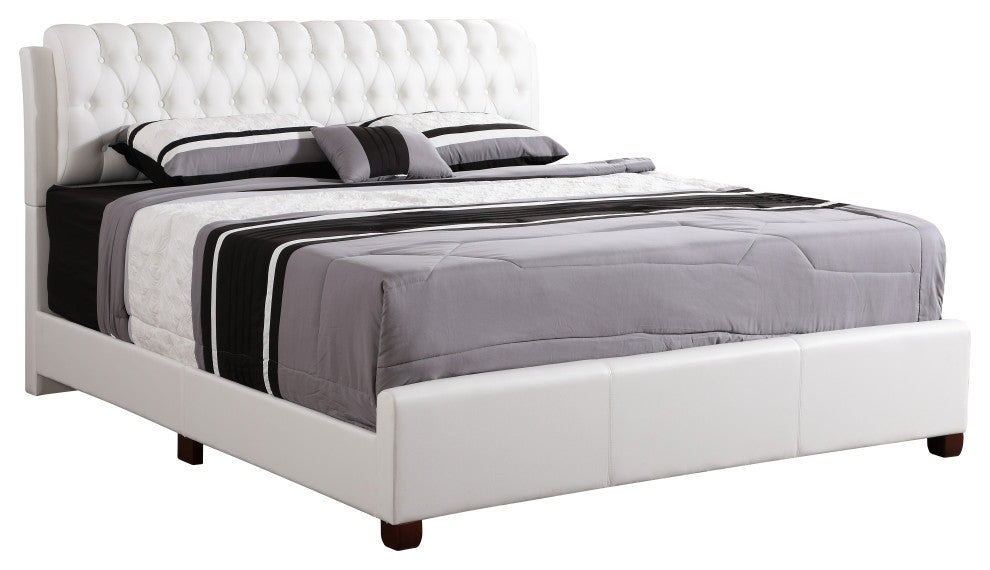 Bed, White, King