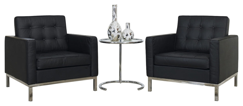 Modern Contemporary Living Room Sofa Set Black