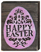 Happy Easter Egg Box Sign