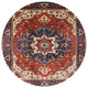 Ahgly Company Indoor Round Mid-Century Modern Area Rugs, 4' Round