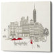 Epic Graffiti "World Cafe III NYC Red" Giclee Canvas Wall Art, 18"x18"