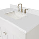 Ariel Hamlet 43" Rectangle Sink Bath Vanity, 1.5" White Quartz