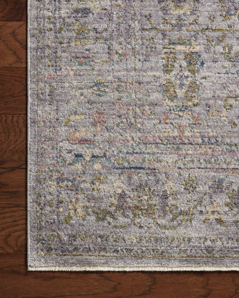 Jean Stoffer x Loloi Bradbury Grey / Multi 18" x 18" Sample Rug