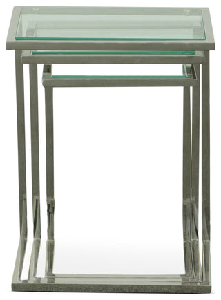 Easton Nesting Table Set, Chrome
