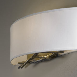 Brindille Sconce, Dark Smoke Finish, Natural Anna Shade